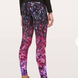 RARE Lululemon High Rise Legging Bloom Multi Print